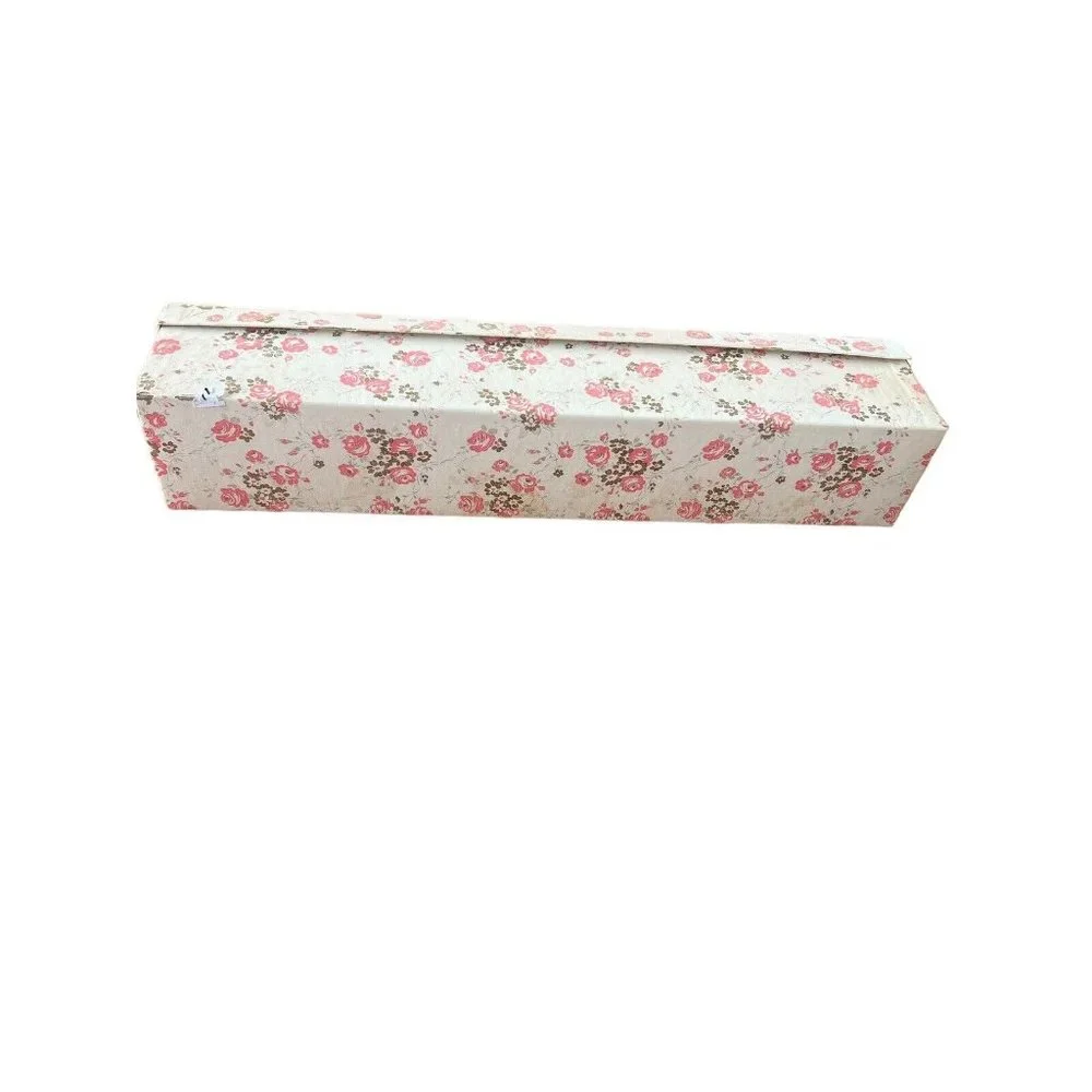Vintage Poly Fab Scented Drawer Liner White Floral & Angel Print Original Box
